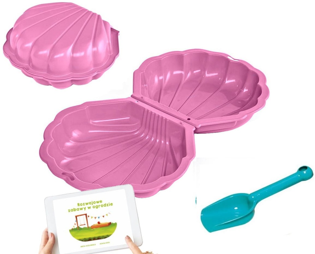 [T02243] Maxi Shell Piaskownica różowa komplet