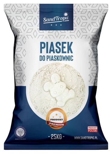[0000002673] Piasek do piaskownicy biały 200kg + Łopatka ZESTAW